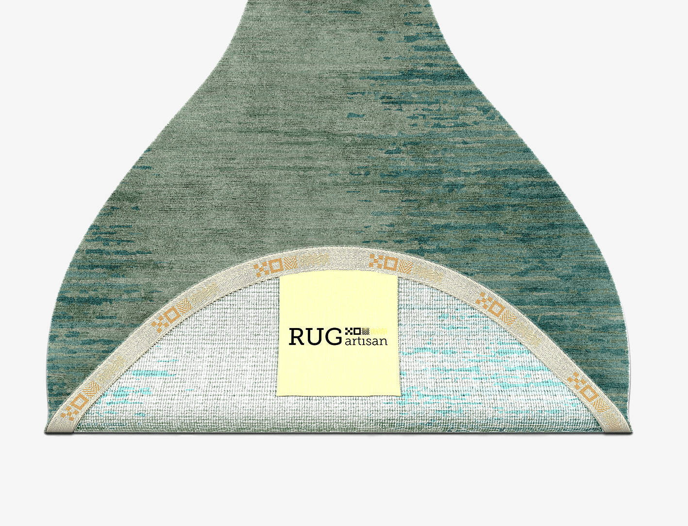 Moonshine Gradation Drop Hand Knotted Bamboo Silk Custom Rug by Rug Artisan