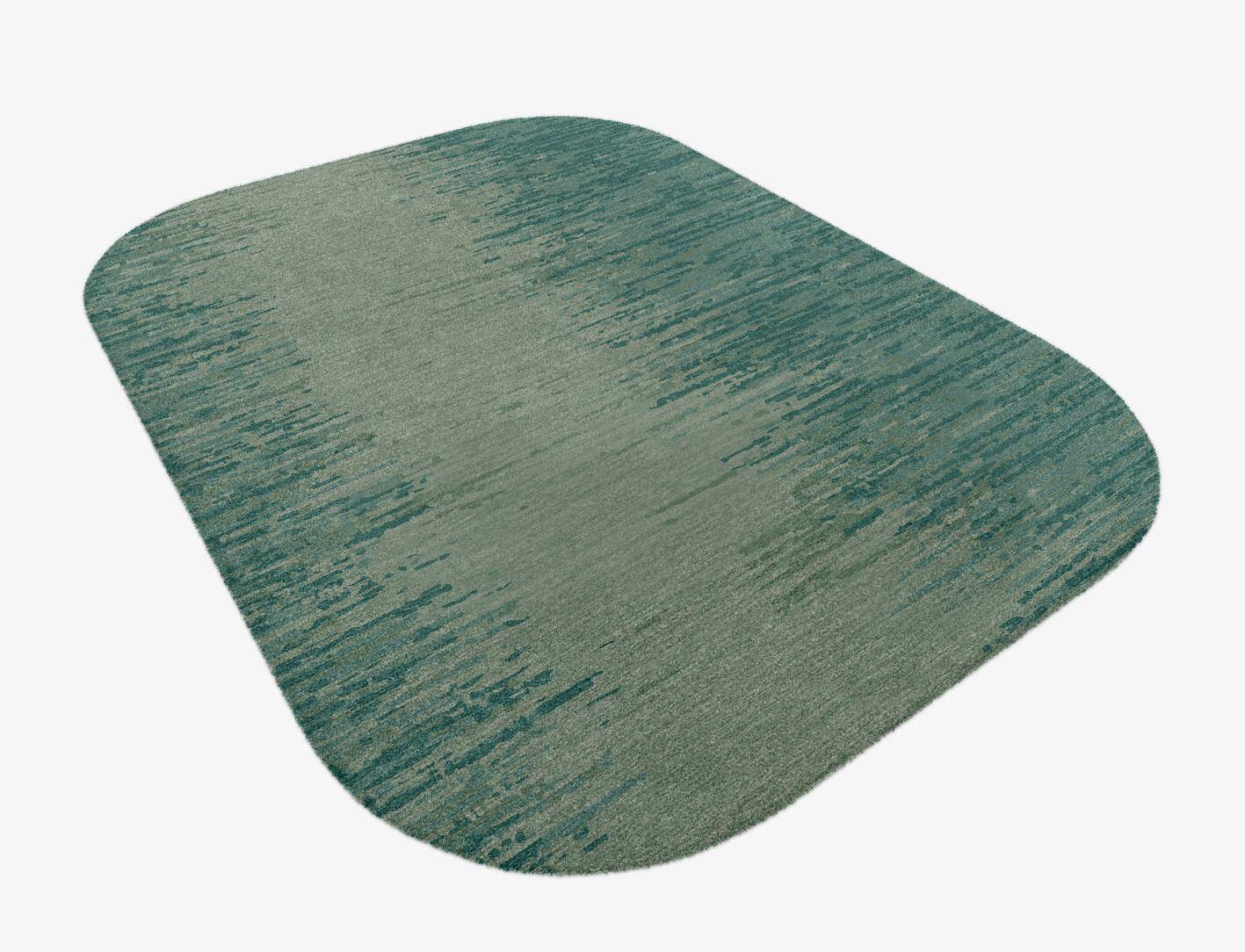 Moonshine Gradation Oblong Hand Knotted Tibetan Wool Custom Rug by Rug Artisan