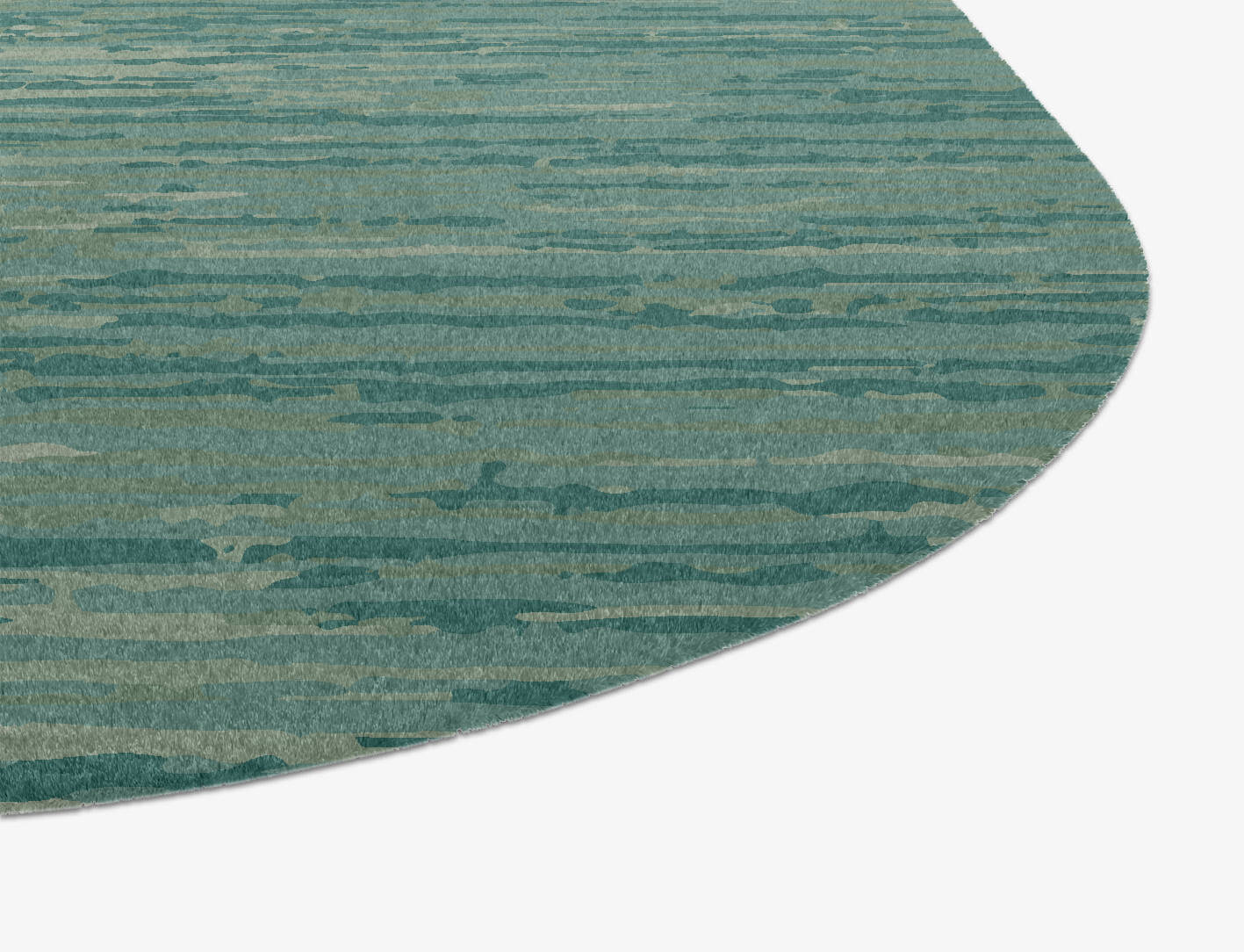 Moonshine Gradation Oblong Hand Knotted Tibetan Wool Custom Rug by Rug Artisan