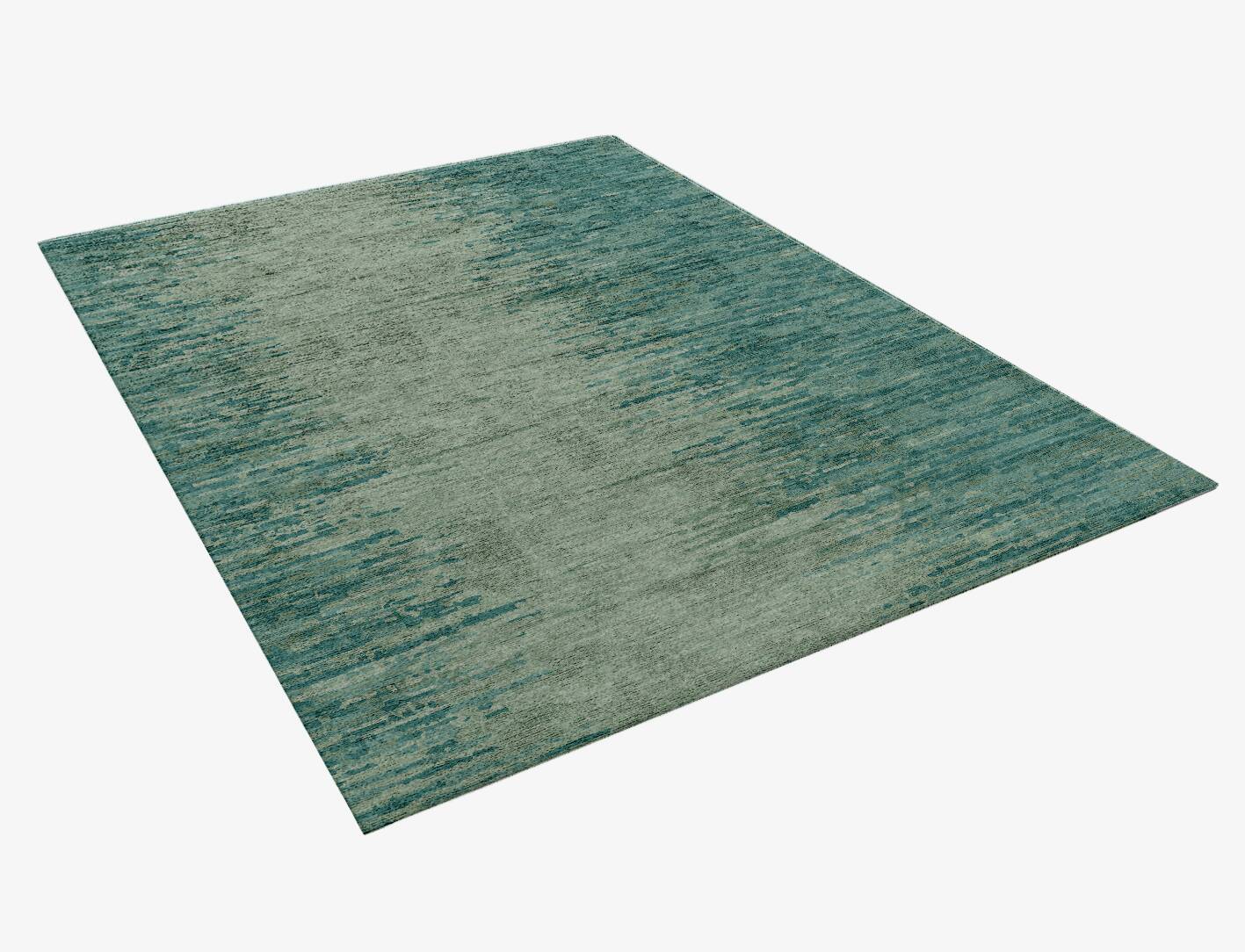 Moonshine Gradation Rectangle Hand Knotted Bamboo Silk Custom Rug by Rug Artisan