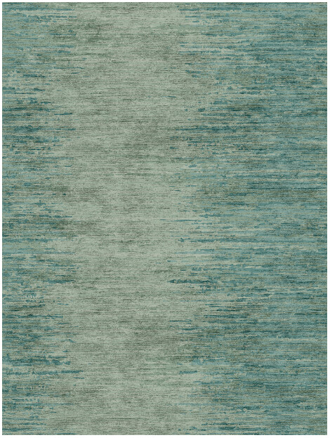 Moonshine Gradation Rectangle Hand Knotted Bamboo Silk Custom Rug by Rug Artisan