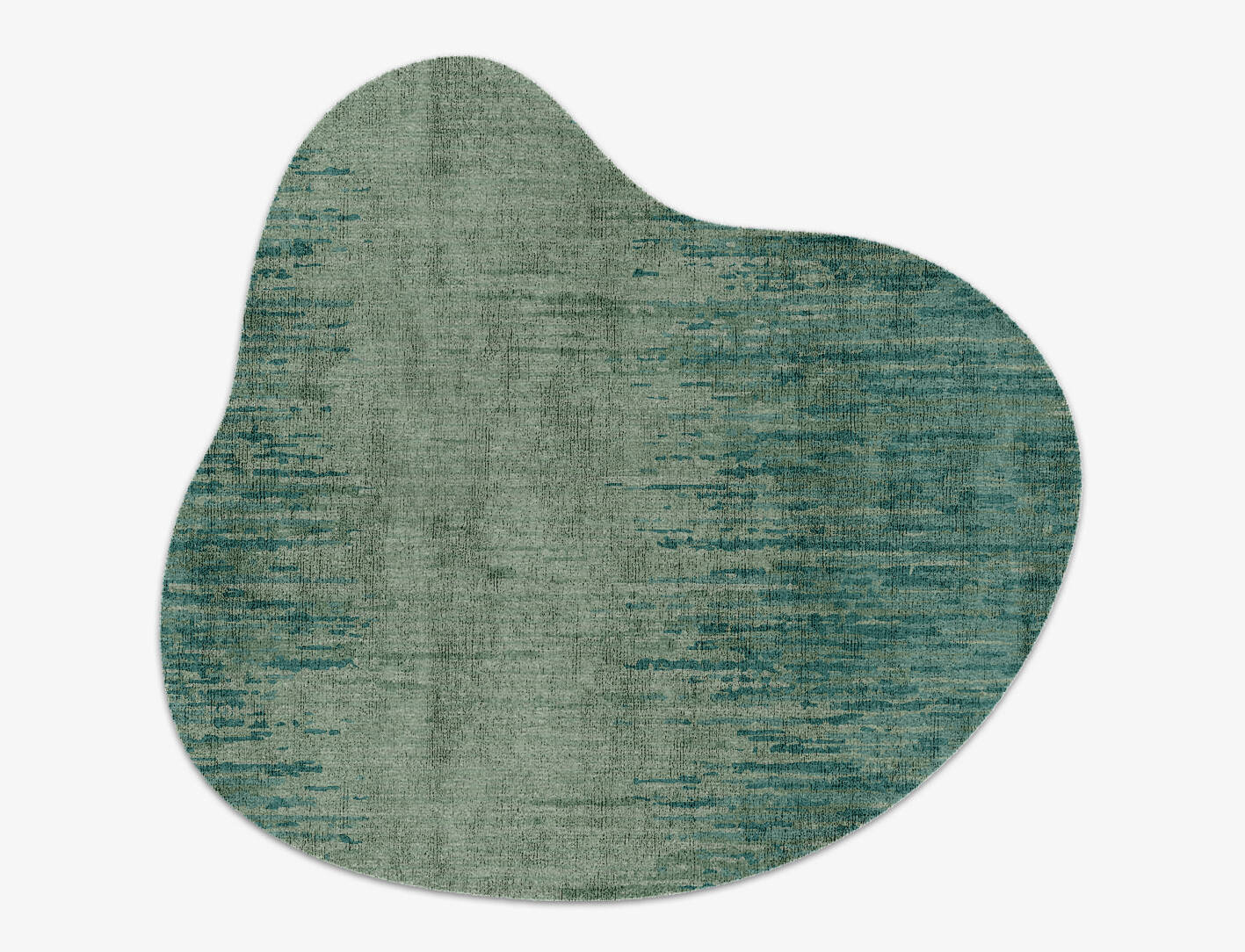 Moonshine Gradation Splash Hand Knotted Bamboo Silk Custom Rug by Rug Artisan