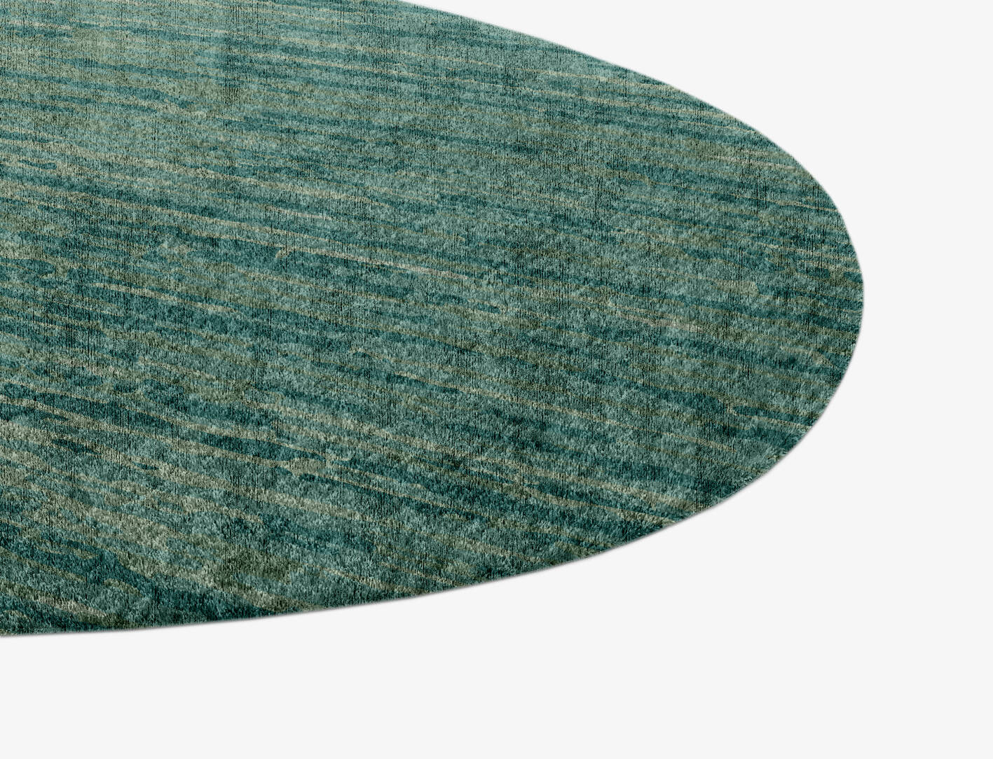 Moonshine Gradation Splash Hand Knotted Bamboo Silk Custom Rug by Rug Artisan