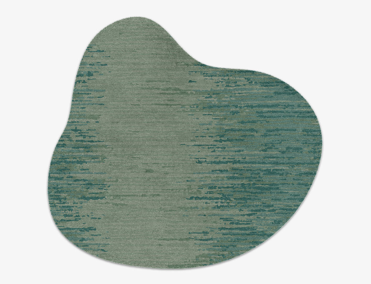 Moonshine Gradation Splash Hand Knotted Tibetan Wool Custom Rug by Rug Artisan