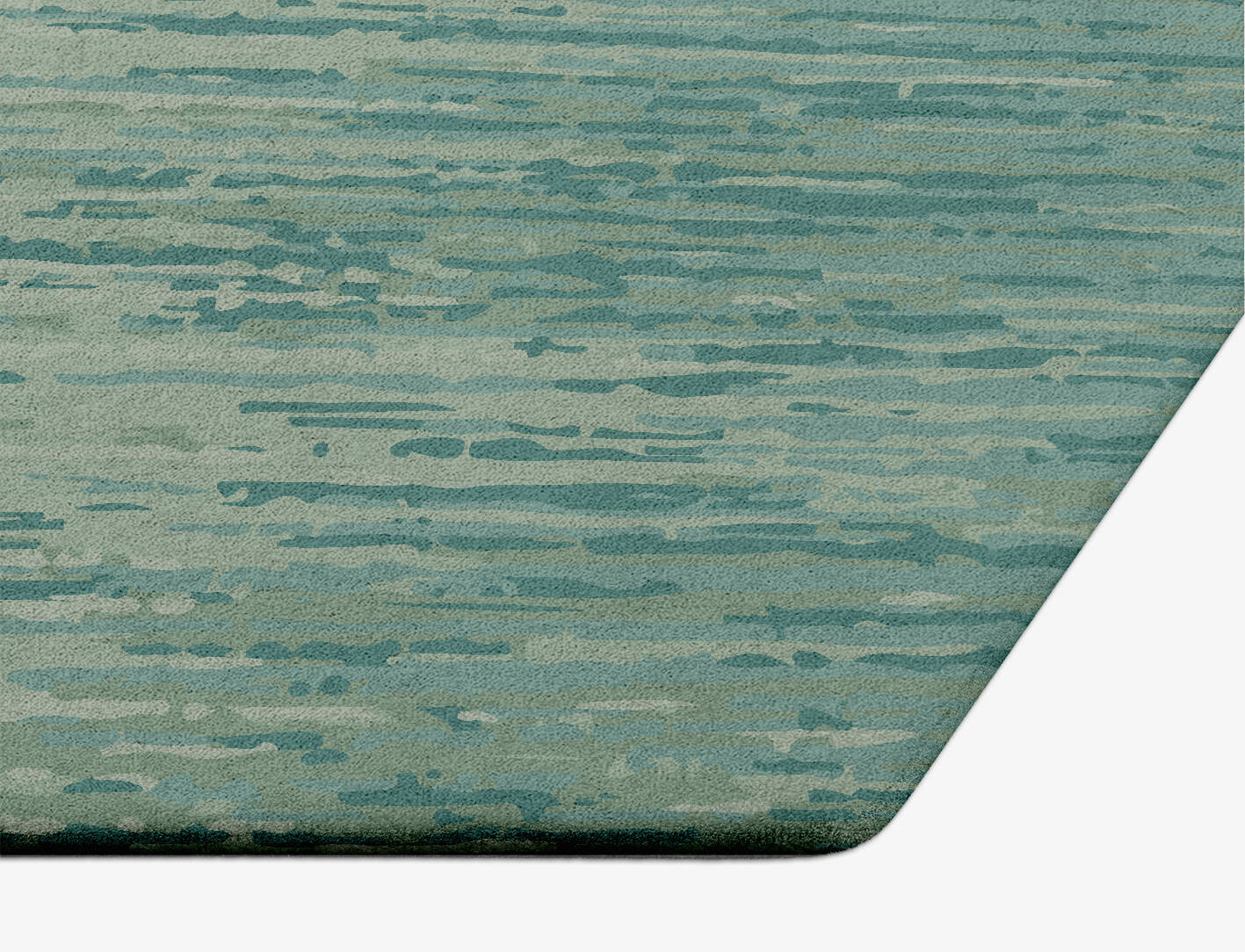 Moonshine Gradation Hexagon Hand Tufted Pure Wool Custom Rug by Rug Artisan