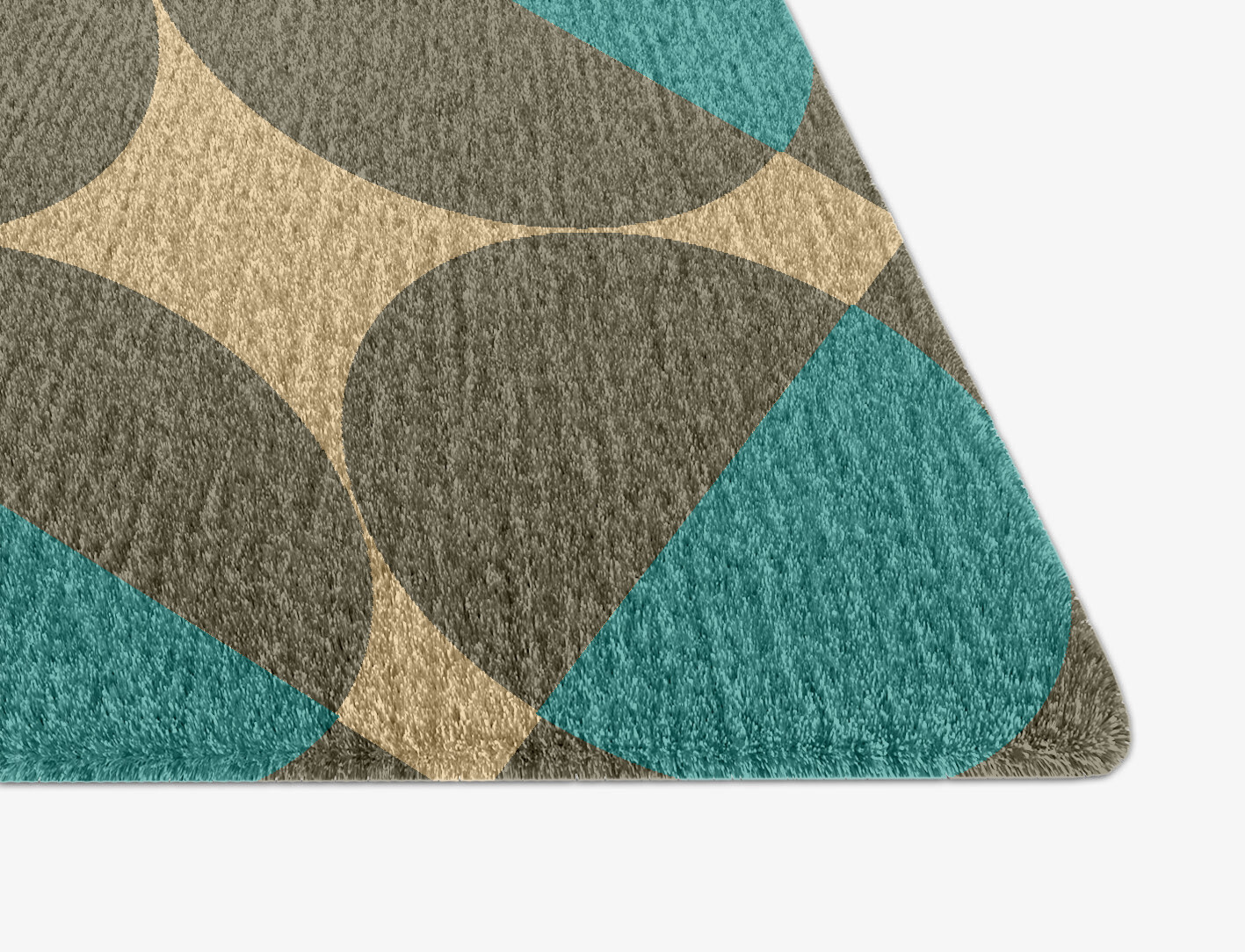 Moonstone Geometric Arch Hand Knotted Tibetan Wool Custom Rug by Rug Artisan