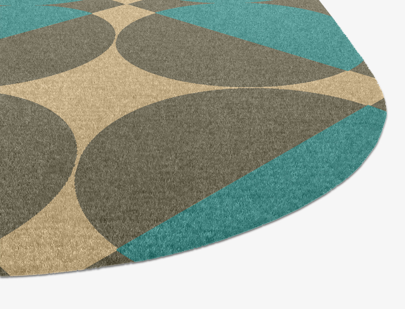 Moonstone Geometric Eight Hand Knotted Tibetan Wool Custom Rug by Rug Artisan