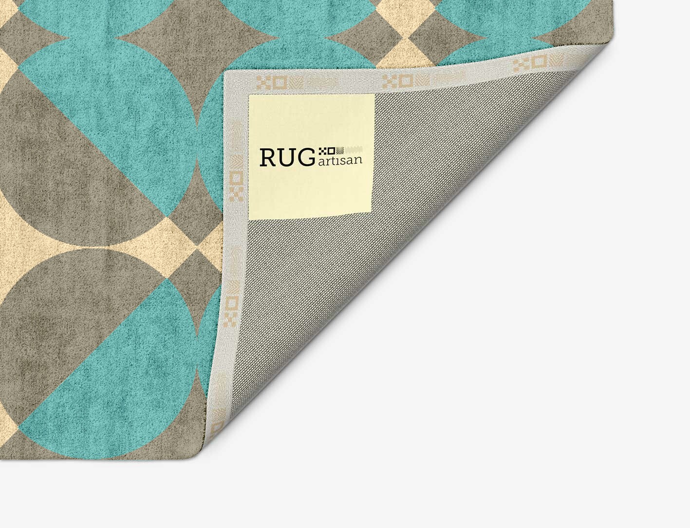 Moonstone Geometric Arch Hand Tufted Bamboo Silk Custom Rug by Rug Artisan