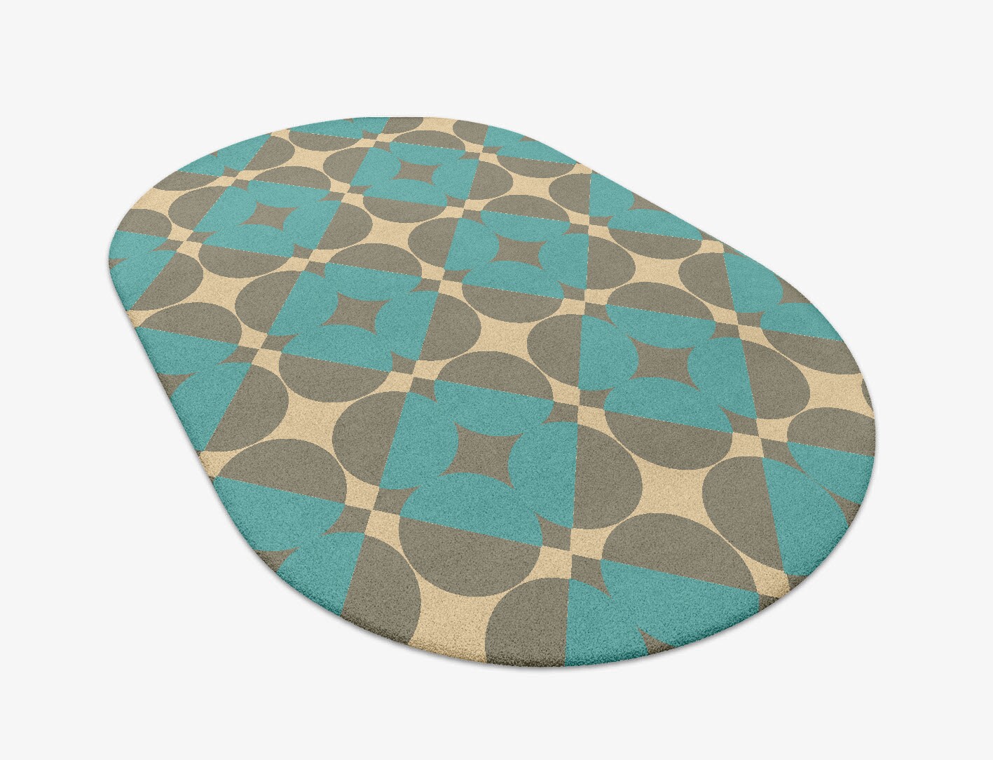 Moonstone Geometric Capsule Hand Tufted Pure Wool Custom Rug by Rug Artisan