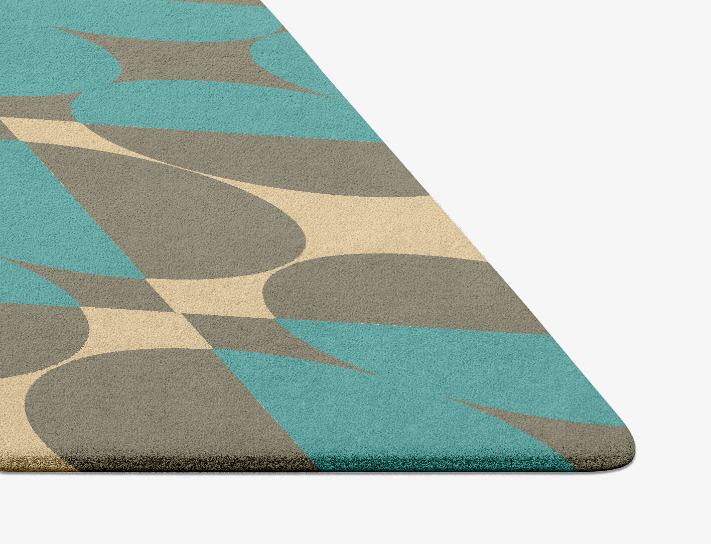 Moonstone Geometric Diamond Hand Tufted Pure Wool Custom Rug by Rug Artisan