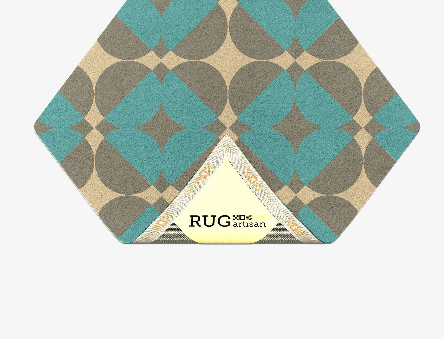 Moonstone Geometric Diamond Hand Tufted Pure Wool Custom Rug by Rug Artisan