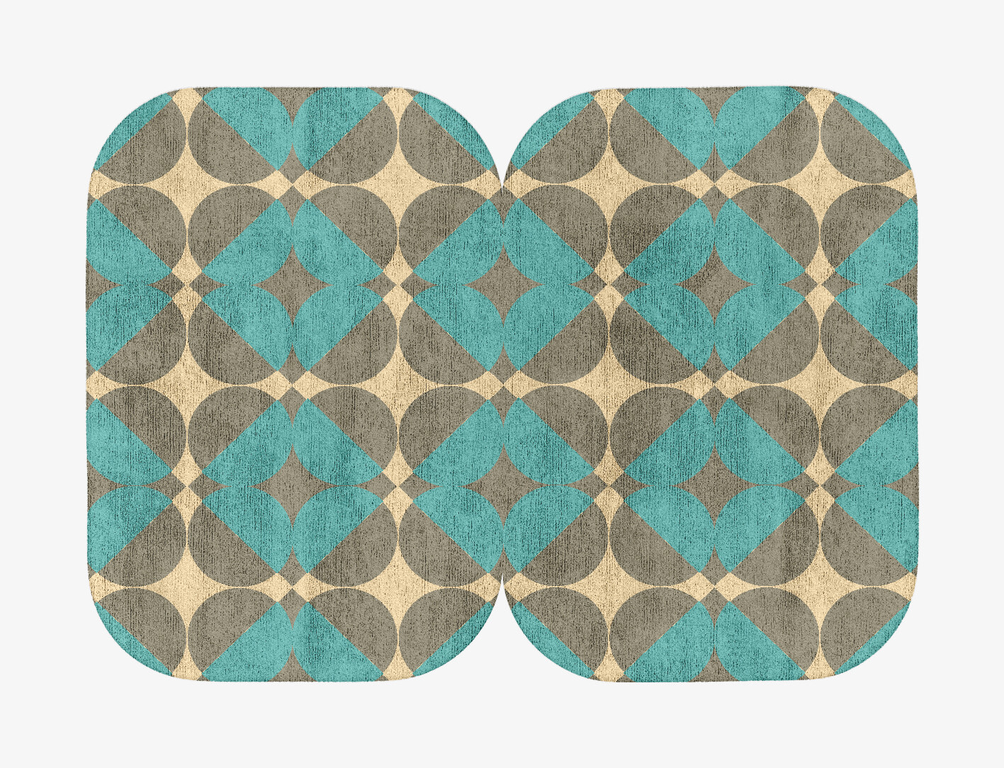 Moonstone Geometric Eight Hand Tufted Bamboo Silk Custom Rug by Rug Artisan