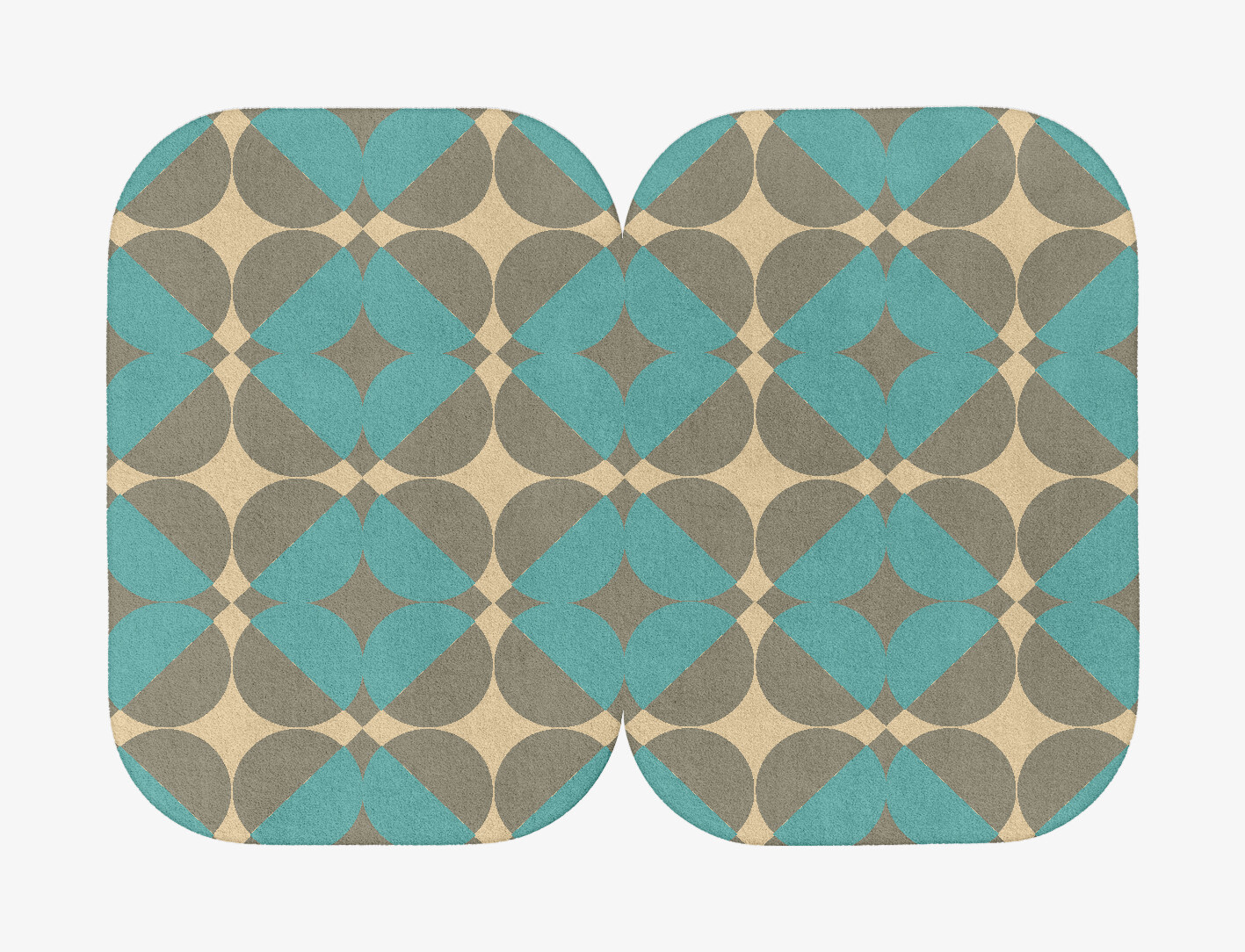 Moonstone Geometric Eight Hand Tufted Pure Wool Custom Rug by Rug Artisan