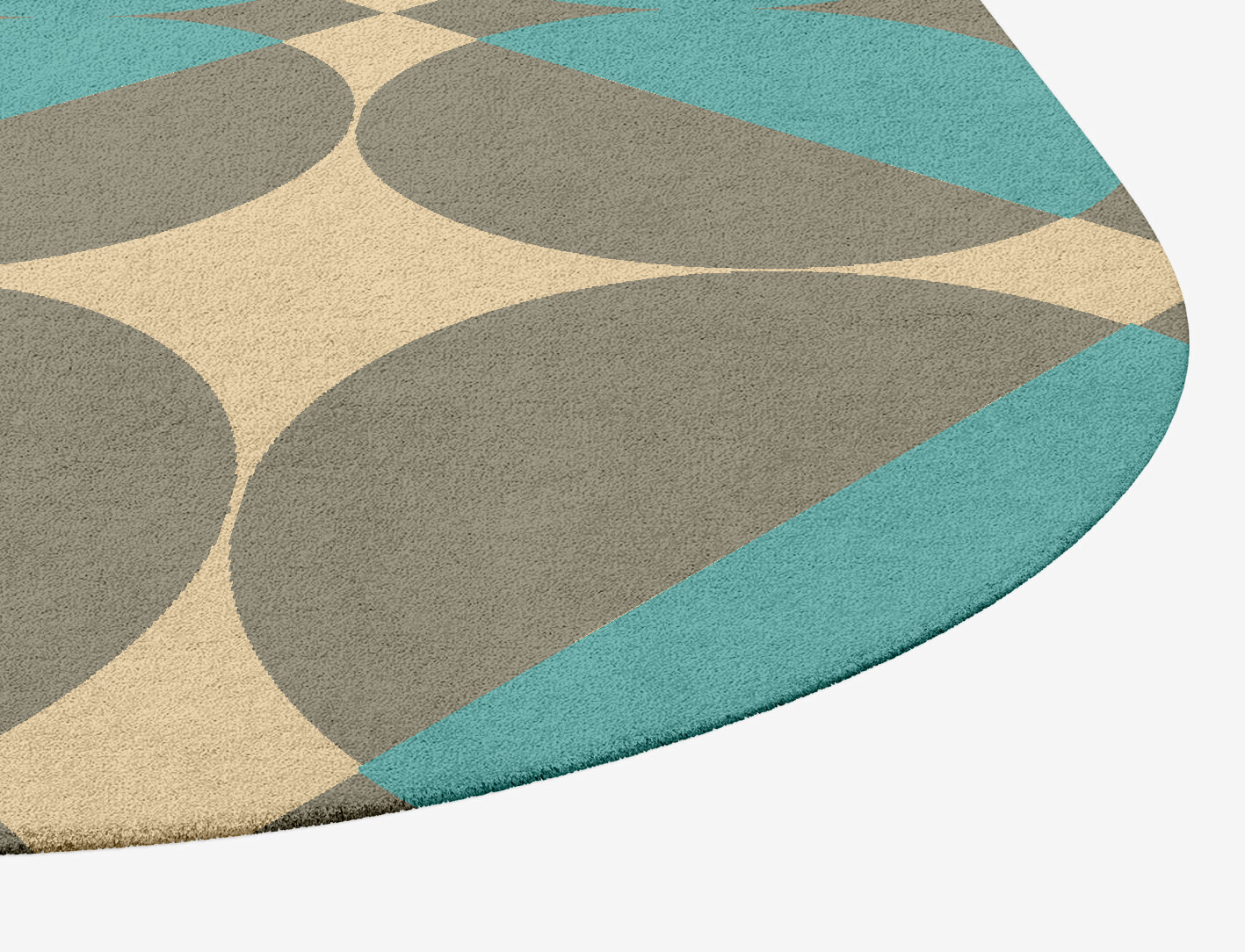 Moonstone Geometric Eight Hand Tufted Pure Wool Custom Rug by Rug Artisan