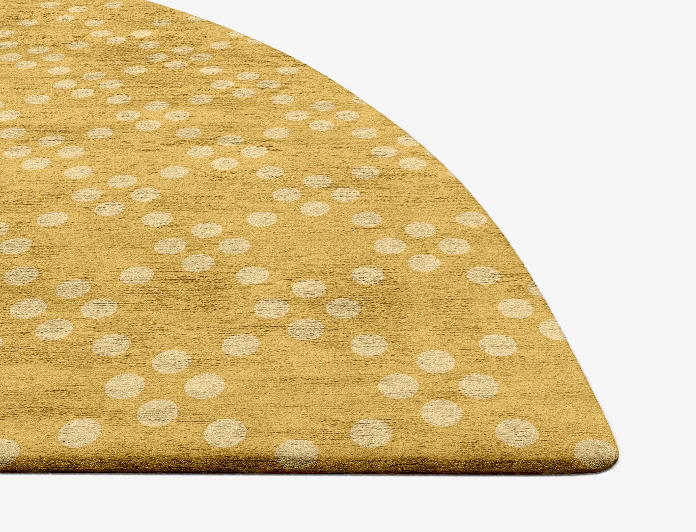 Morgan Geometric Halfmoon Hand Tufted Bamboo Silk Custom Rug by Rug Artisan