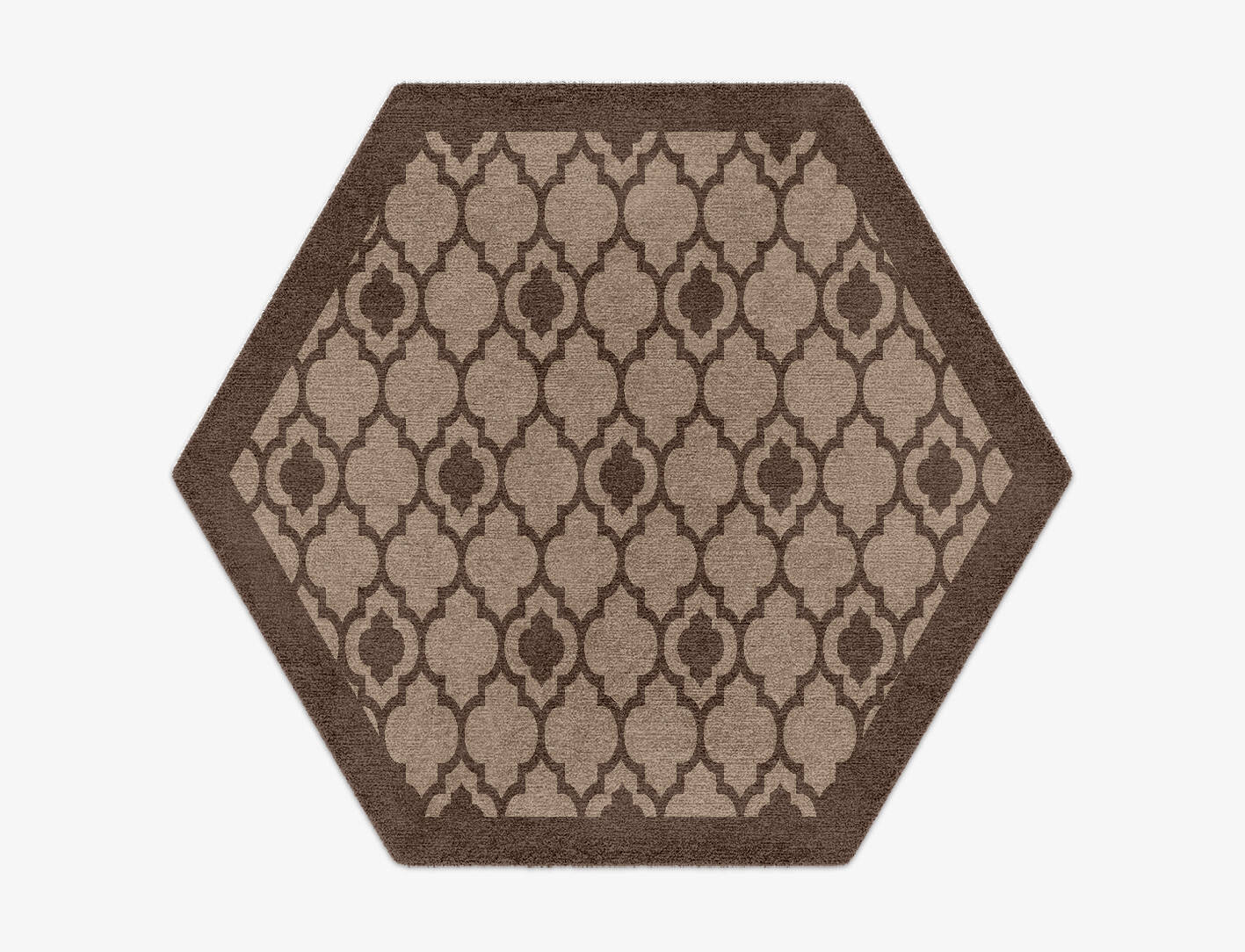 Moroccan Lime Geometric Hexagon Hand Knotted Tibetan Wool Custom Rug by Rug Artisan