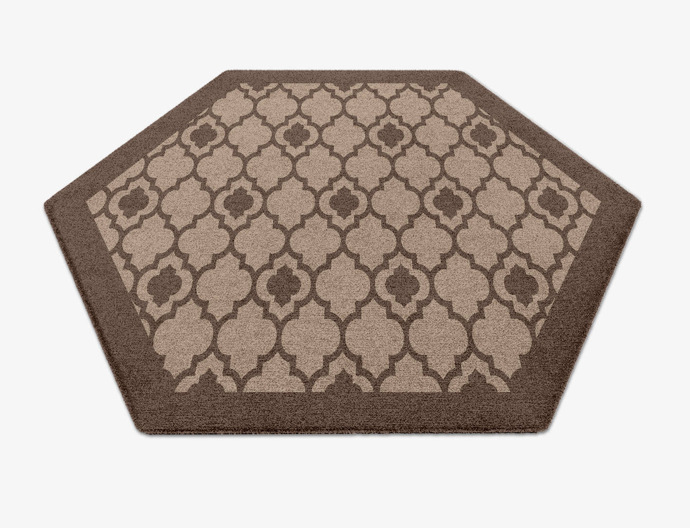 Moroccan Lime Geometric Hexagon Hand Knotted Tibetan Wool Custom Rug by Rug Artisan