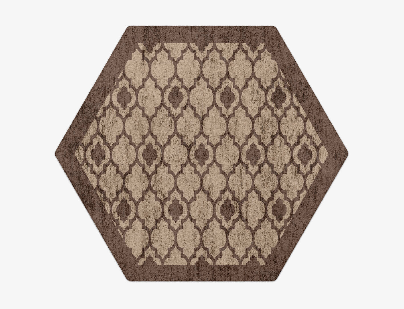 Moroccan Lime Geometric Hexagon Hand Tufted Bamboo Silk Custom Rug by Rug Artisan