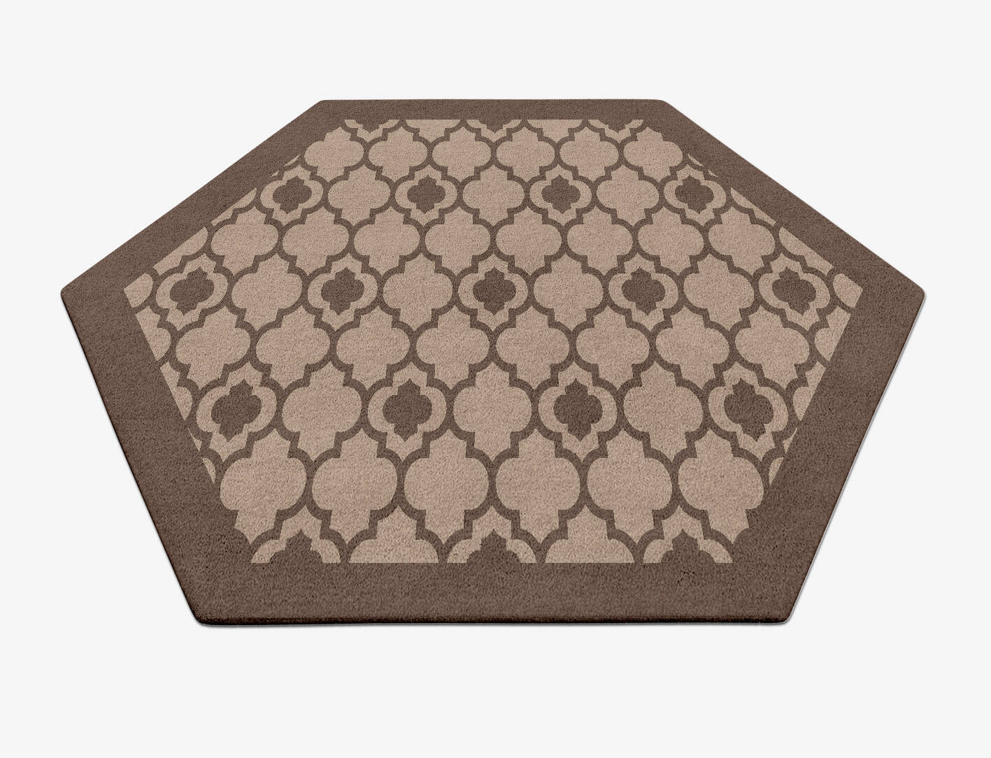 Moroccan Lime Geometric Hexagon Hand Tufted Pure Wool Custom Rug by Rug Artisan