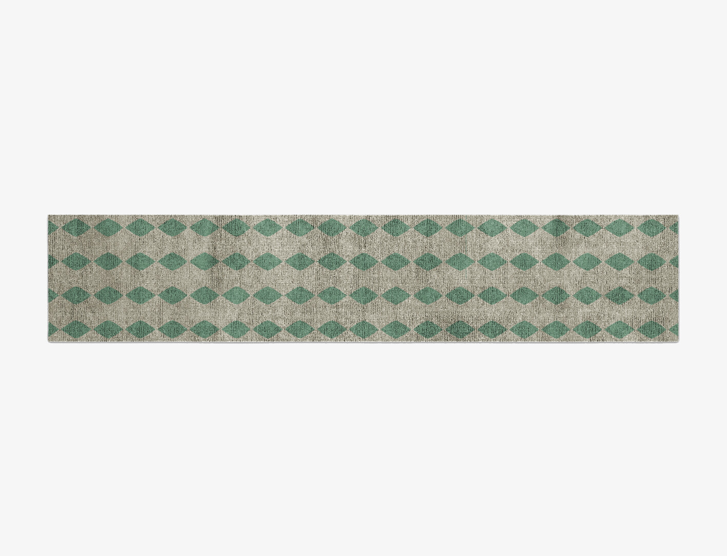 Morpheus Geometric Runner Flatweave Bamboo Silk Custom Rug by Rug Artisan