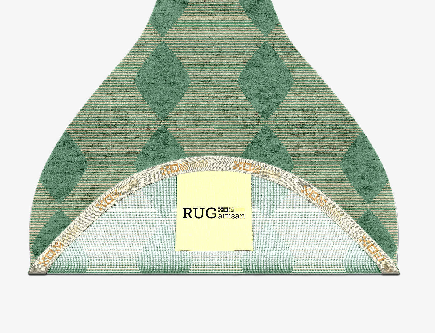 Morpheus Geometric Drop Hand Knotted Bamboo Silk Custom Rug by Rug Artisan