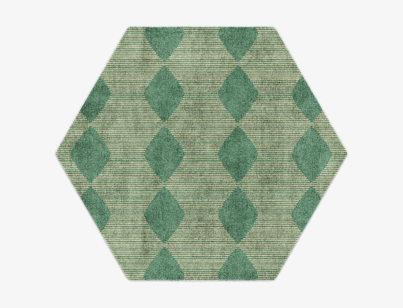 Morpheus Geometric Hexagon Hand Knotted Bamboo Silk Custom Rug by Rug Artisan