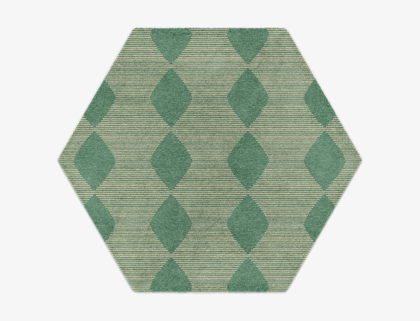 Morpheus Geometric Hexagon Hand Knotted Tibetan Wool Custom Rug by Rug Artisan