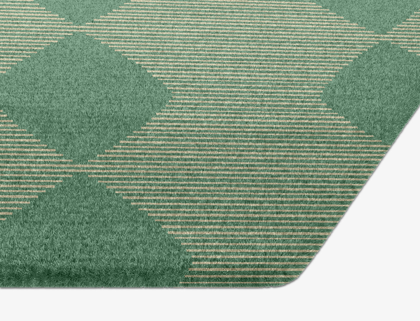 Morpheus Geometric Hexagon Hand Knotted Tibetan Wool Custom Rug by Rug Artisan