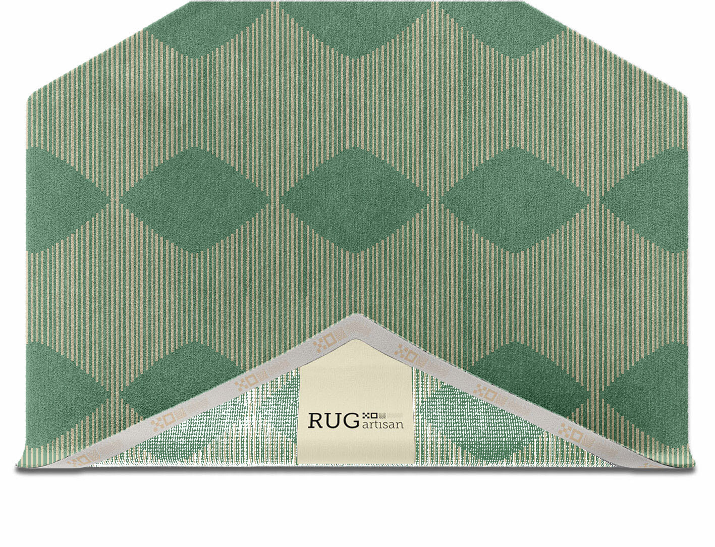Morpheus Geometric Hexagon Hand Knotted Tibetan Wool Custom Rug by Rug Artisan