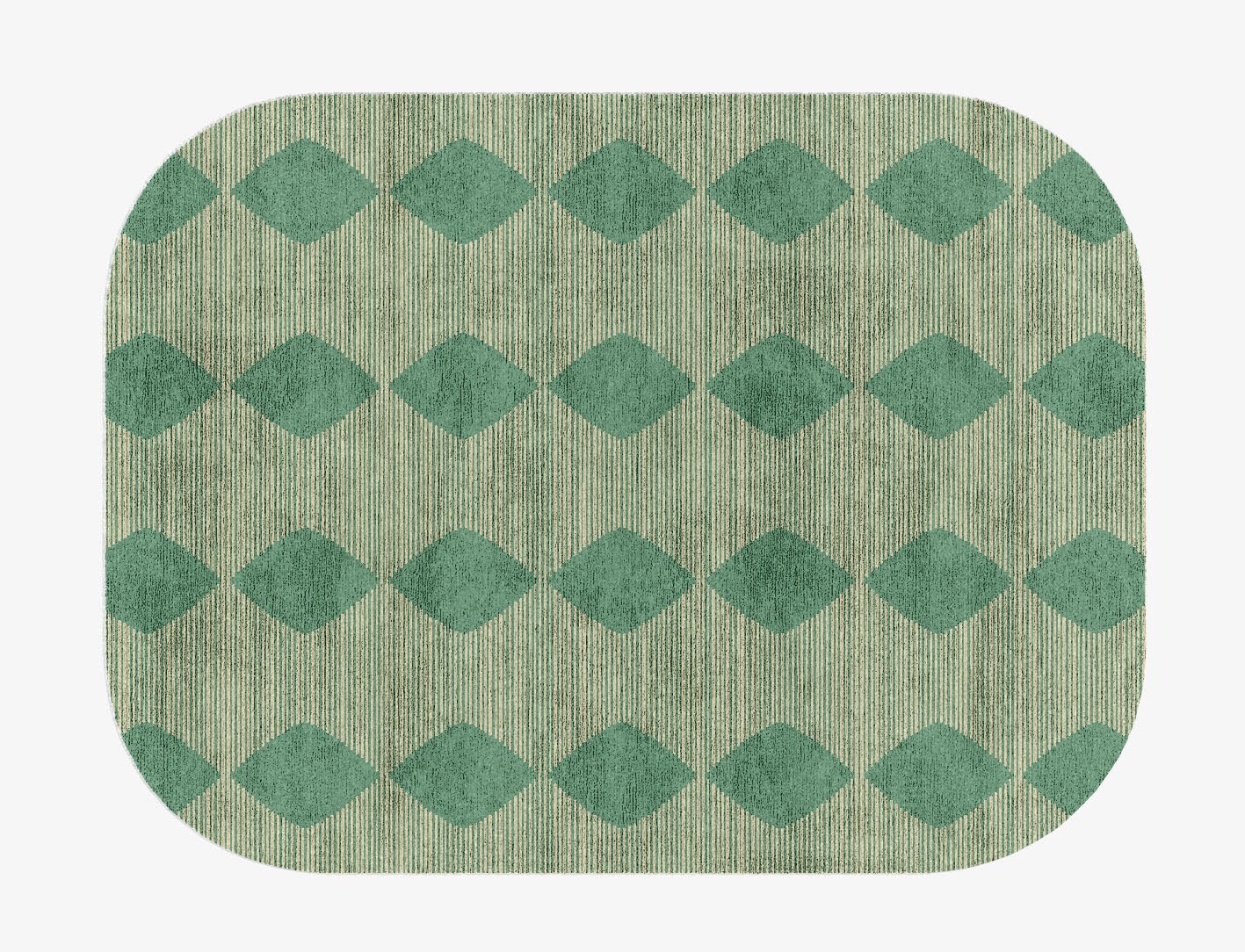 Morpheus Geometric Oblong Hand Knotted Bamboo Silk Custom Rug by Rug Artisan