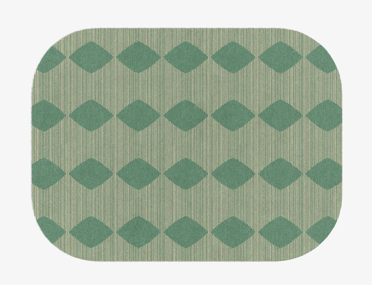 Morpheus Geometric Oblong Hand Knotted Tibetan Wool Custom Rug by Rug Artisan
