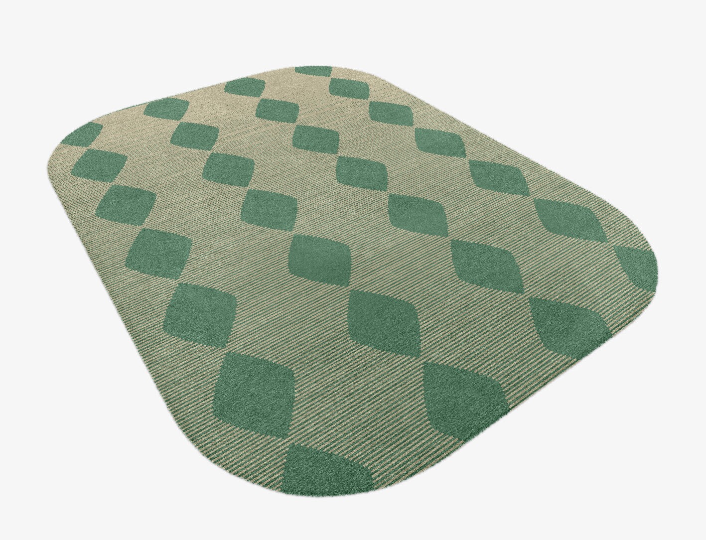 Morpheus Geometric Oblong Hand Knotted Tibetan Wool Custom Rug by Rug Artisan