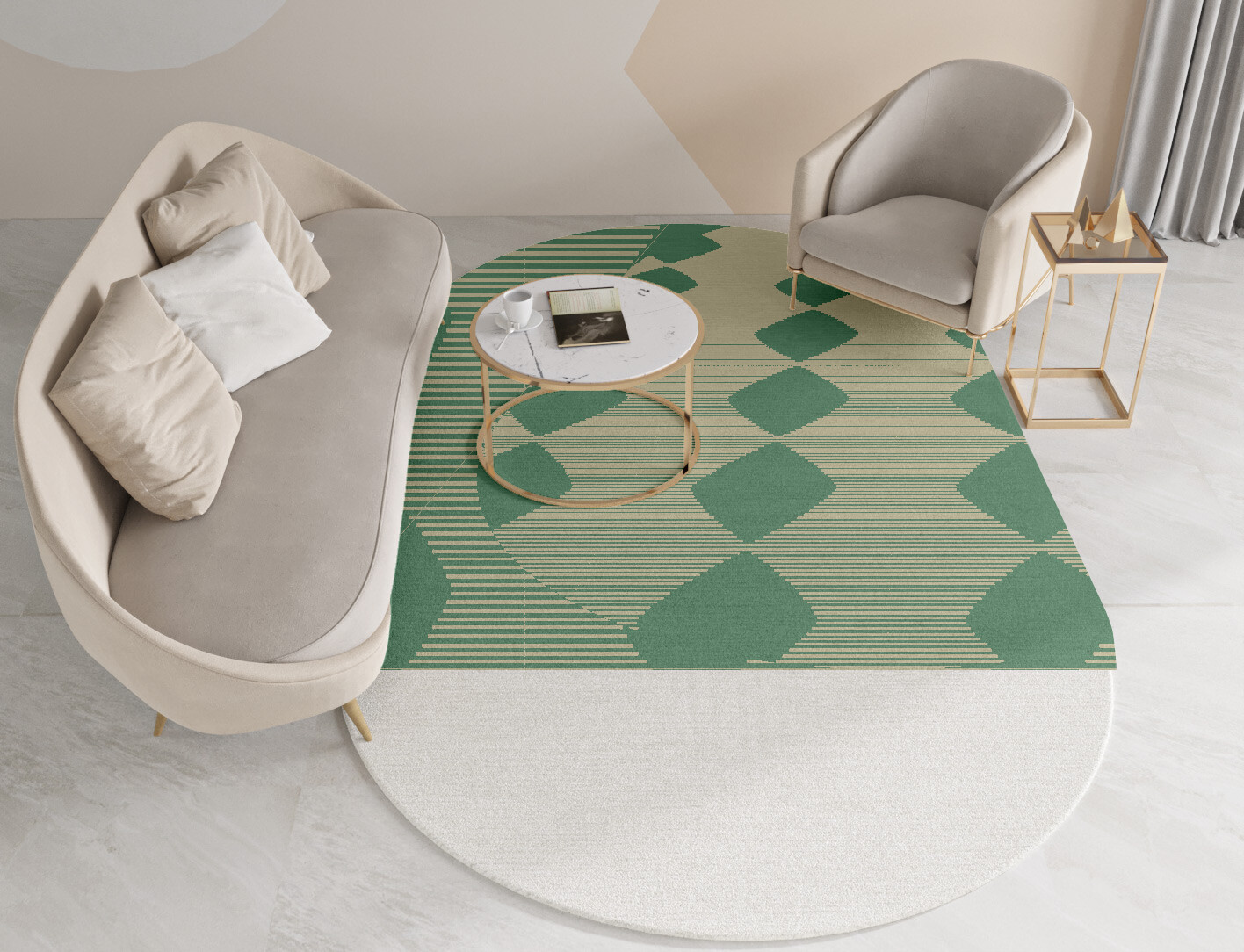 Morpheus Geometric Capsule Hand Tufted Pure Wool Custom Rug by Rug Artisan