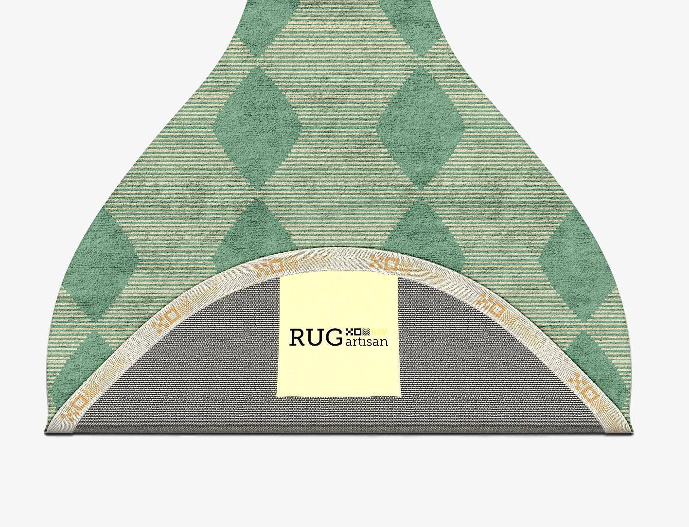 Morpheus Geometric Drop Hand Tufted Bamboo Silk Custom Rug by Rug Artisan