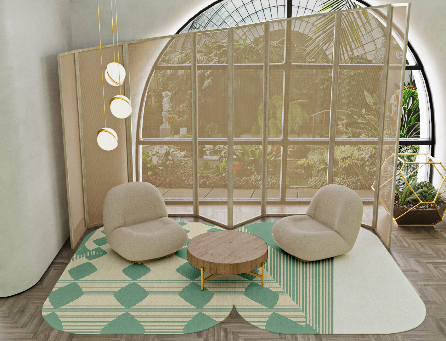 Morpheus Geometric Eight Hand Tufted Pure Wool Custom Rug by Rug Artisan