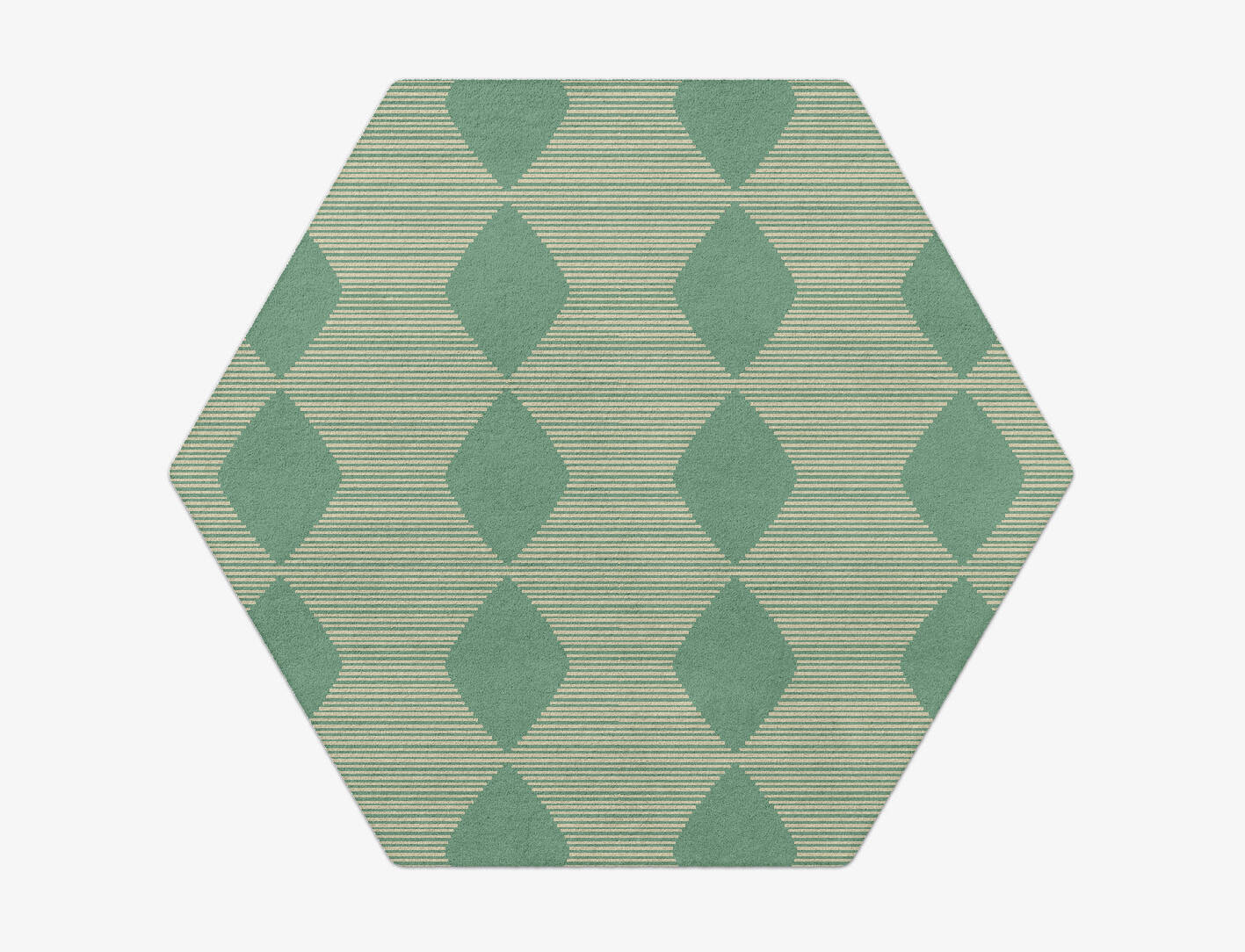 Morpheus Geometric Hexagon Hand Tufted Pure Wool Custom Rug by Rug Artisan