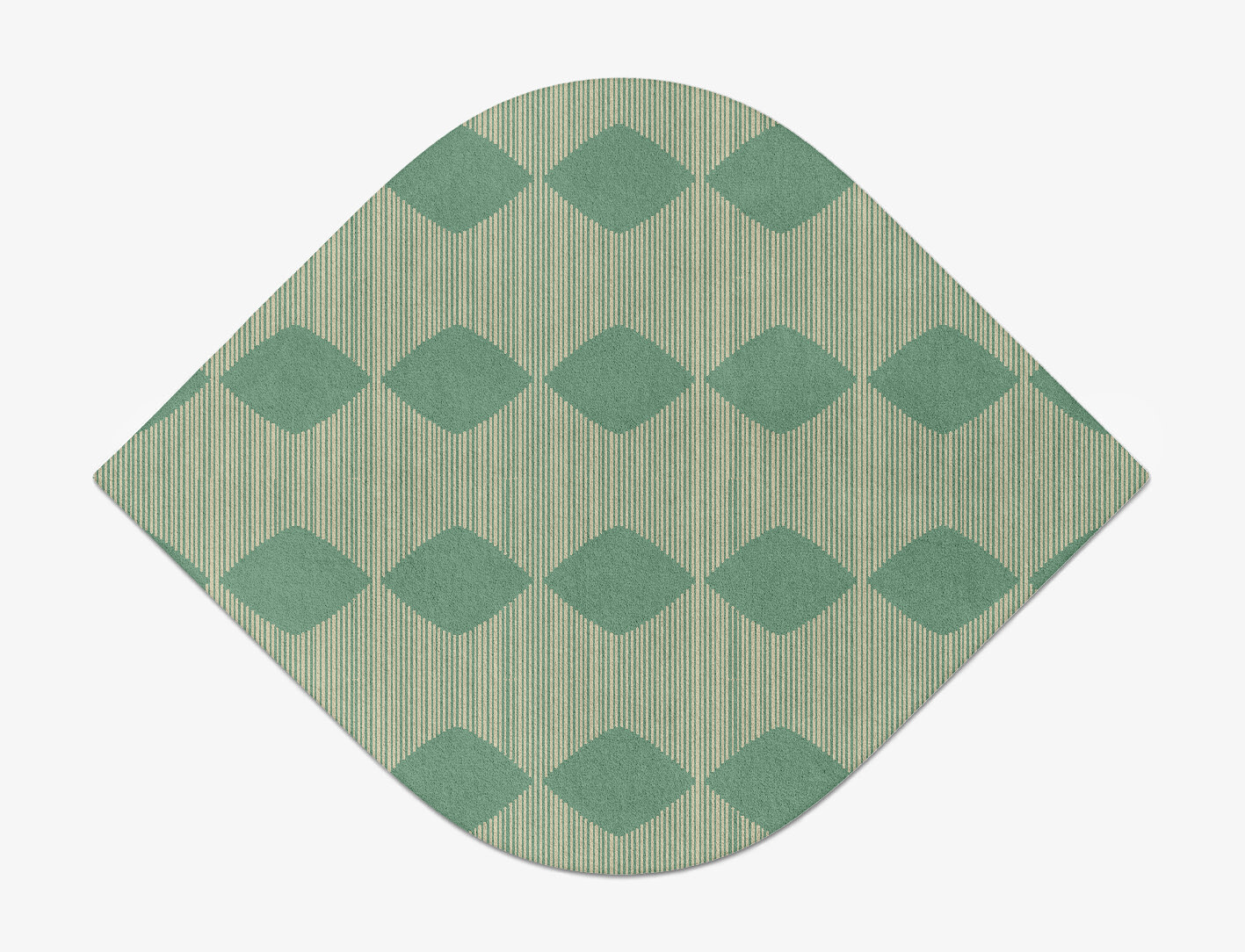 Morpheus Geometric Ogee Hand Tufted Pure Wool Custom Rug by Rug Artisan
