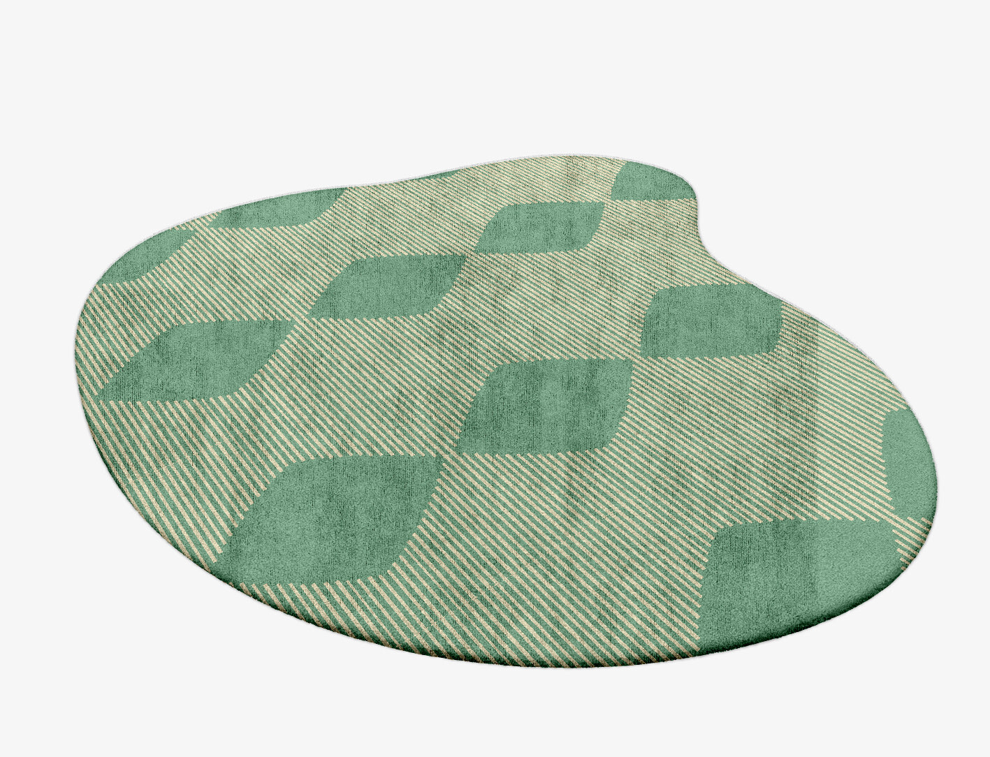 Morpheus Geometric Splash Hand Tufted Bamboo Silk Custom Rug by Rug Artisan