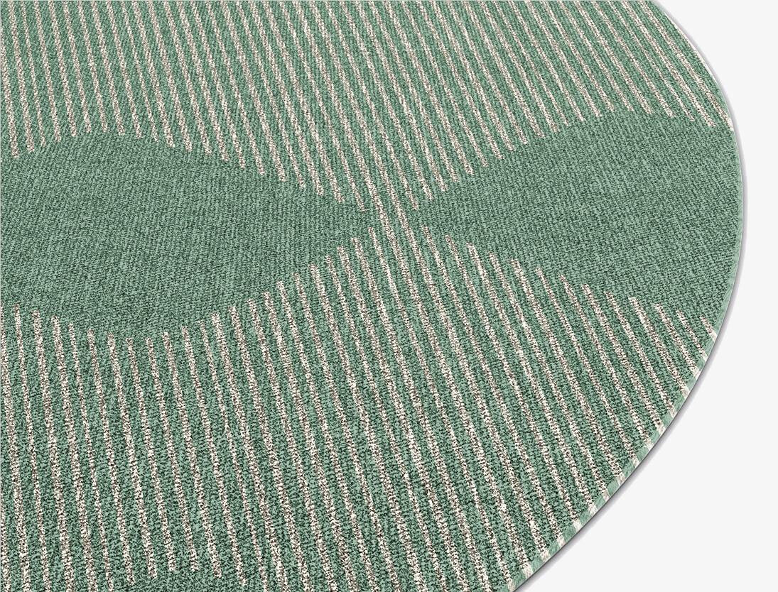 Morpheus Geometric Oval Outdoor Recycled Yarn Custom Rug by Rug Artisan