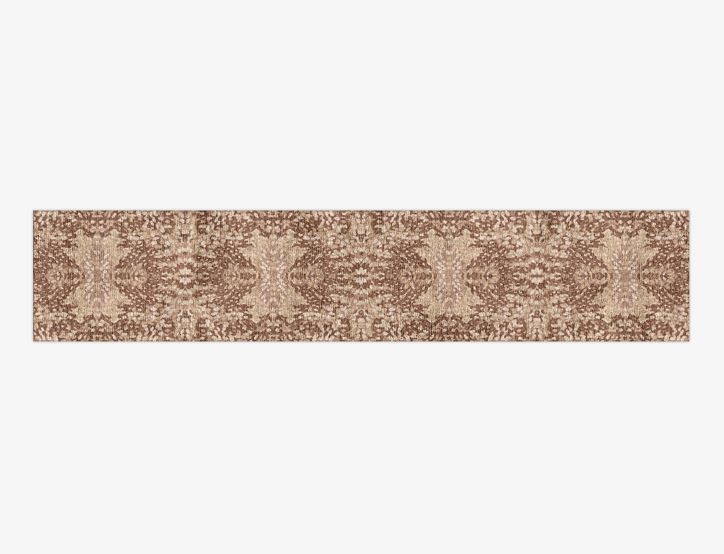 Mosaic Abstract Runner Hand Knotted Bamboo Silk Custom Rug by Rug Artisan