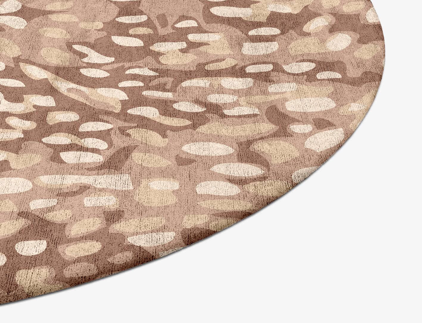 Mosaic Abstract Oval Hand Tufted Bamboo Silk Custom Rug by Rug Artisan