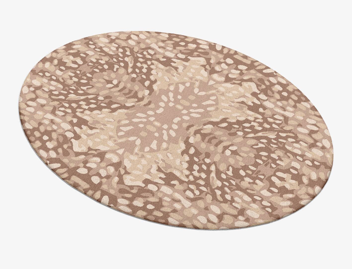 Mosaic Abstract Oval Hand Tufted Pure Wool Custom Rug by Rug Artisan