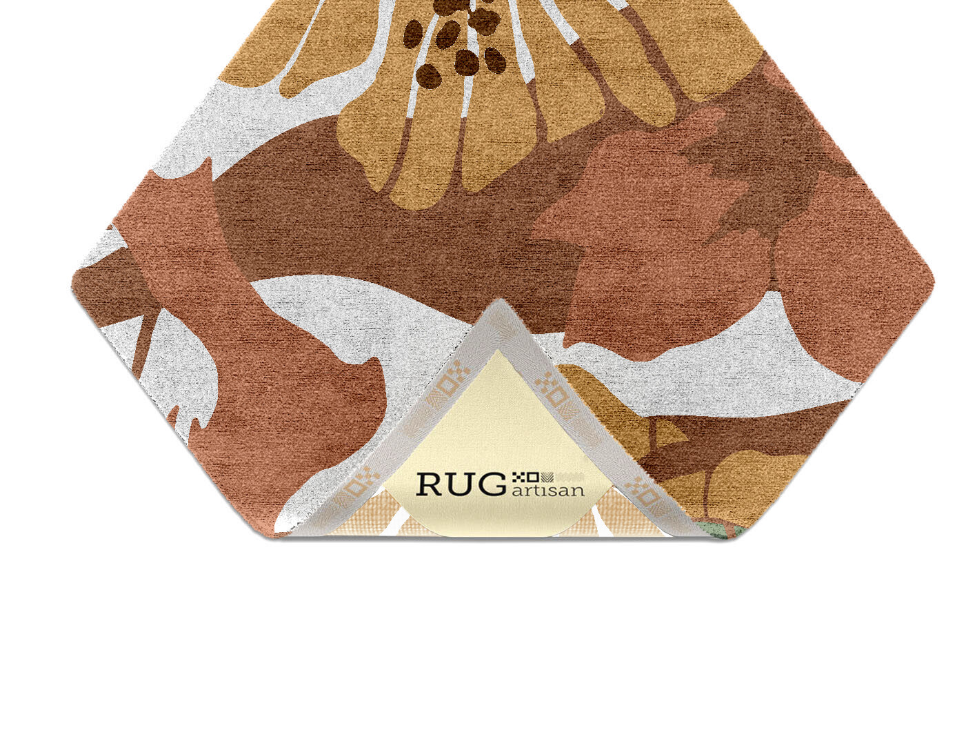 Moss Rose Field of Flowers Diamond Hand Knotted Bamboo Silk Custom Rug by Rug Artisan