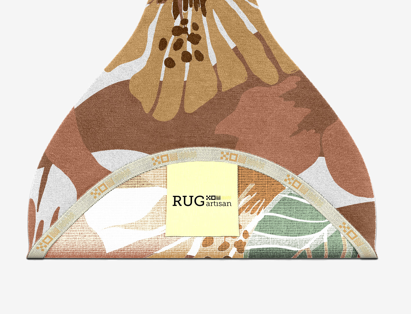 Moss Rose Field of Flowers Drop Hand Knotted Tibetan Wool Custom Rug by Rug Artisan