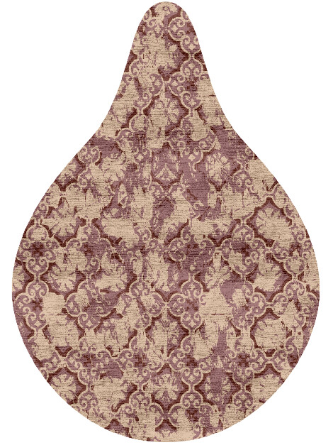 Motif Trellis Vintage Drop Hand Knotted Bamboo Silk Custom Rug by Rug Artisan