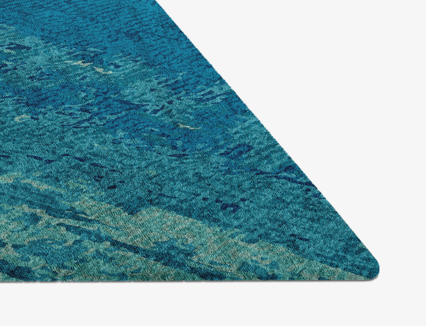 Motley Gradation Diamond Hand Knotted Bamboo Silk Custom Rug by Rug Artisan