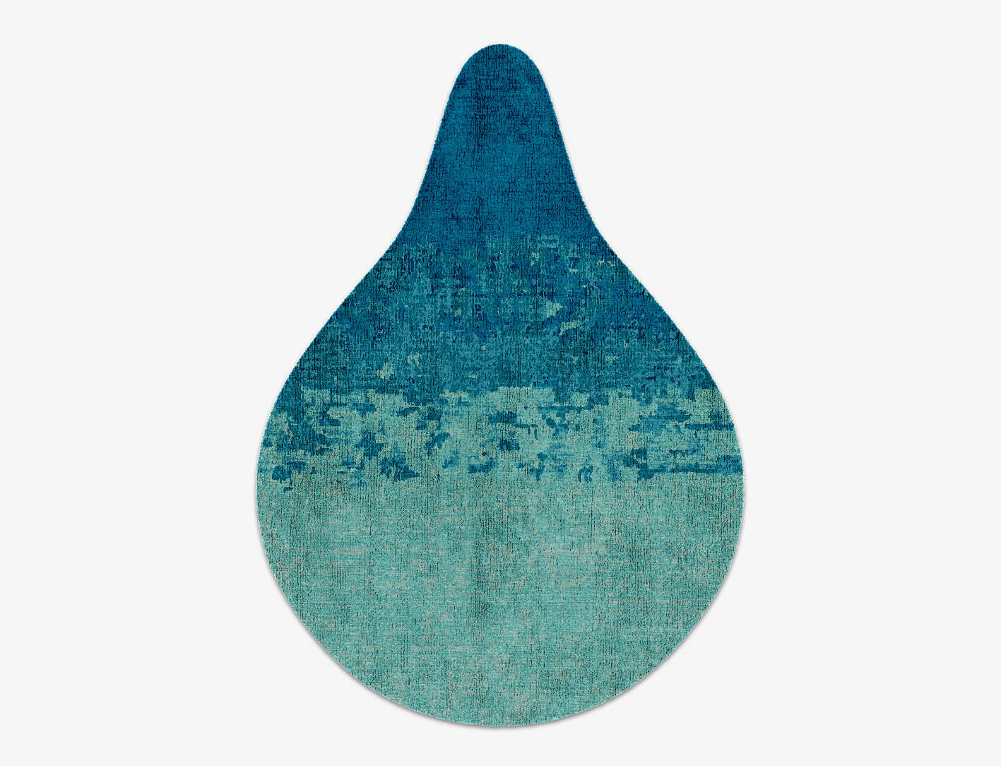 Motley Gradation Drop Hand Knotted Bamboo Silk Custom Rug by Rug Artisan