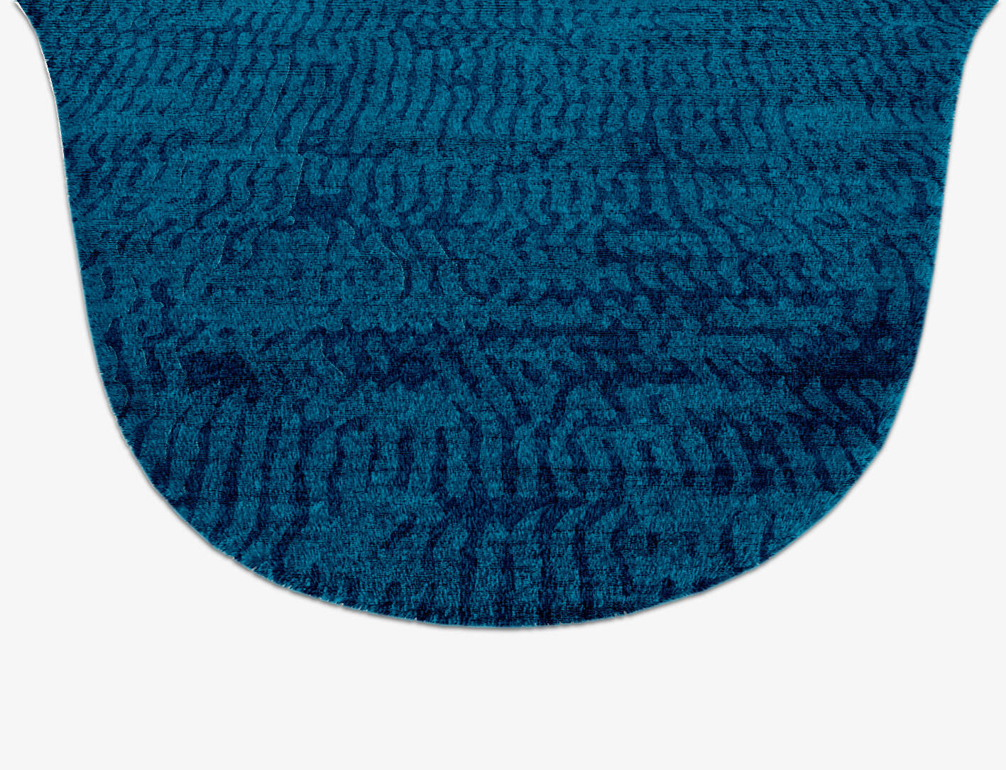 Motley Gradation Drop Hand Knotted Bamboo Silk Custom Rug by Rug Artisan