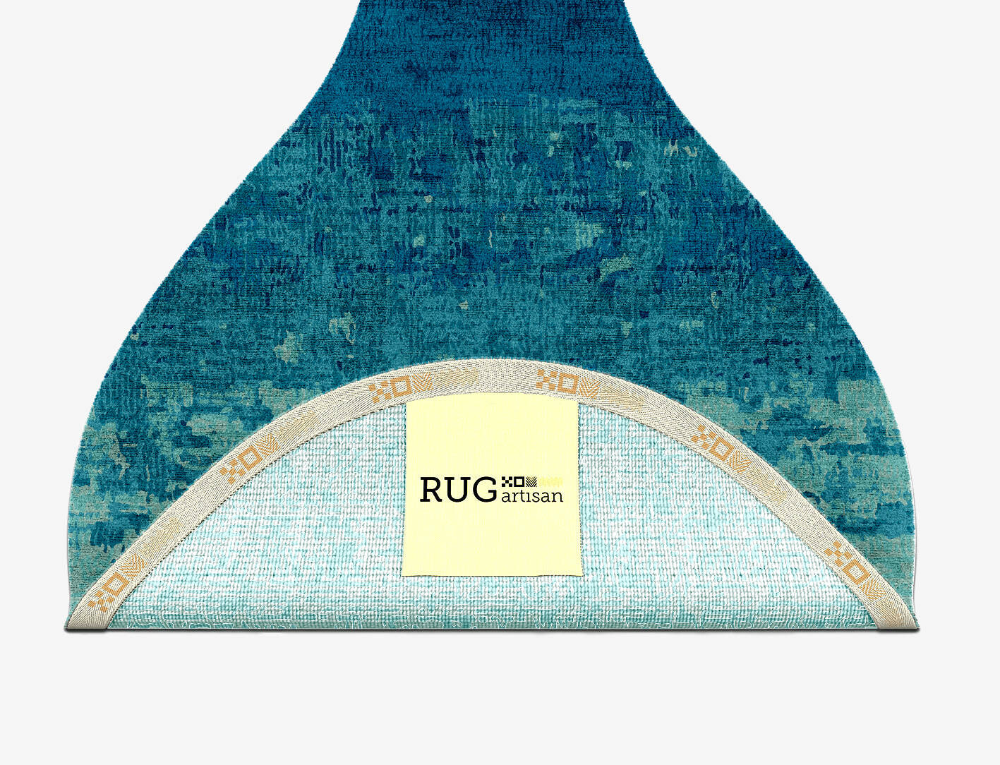 Motley Gradation Drop Hand Knotted Bamboo Silk Custom Rug by Rug Artisan