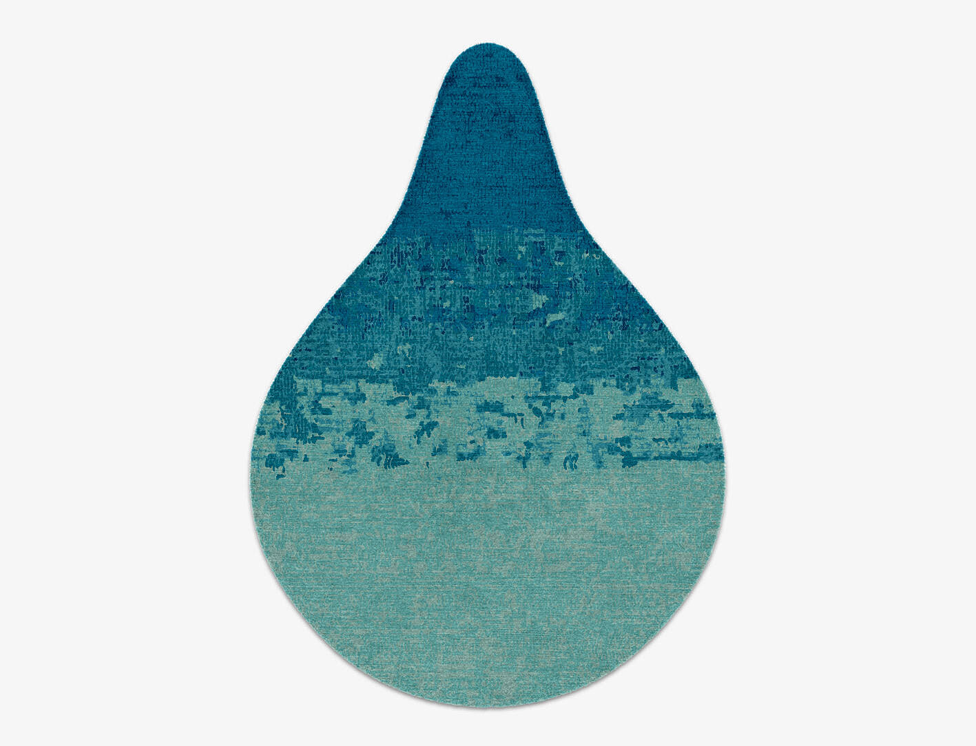 Motley Gradation Drop Hand Knotted Tibetan Wool Custom Rug by Rug Artisan
